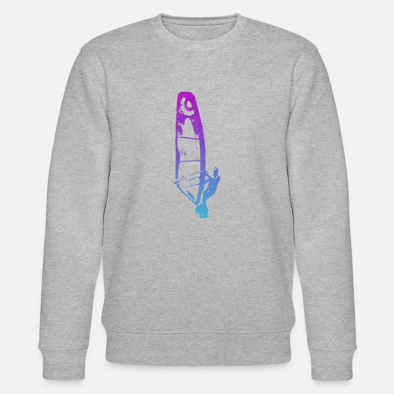 Windsurfer - Stanley/Stella Unisex Bio-Sweatshirt CHANGER  - Grau meliert