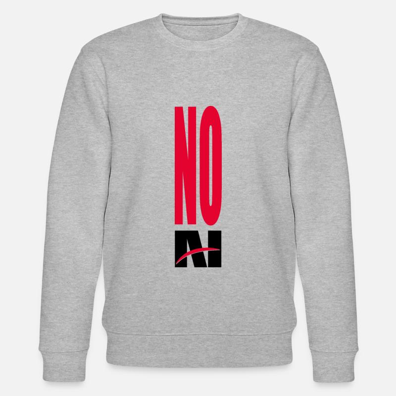 PAS d’IA - pas d’intelligence artificielle - Sweat bio CHANGER Stanley/Stella Unisexe - gris chiné