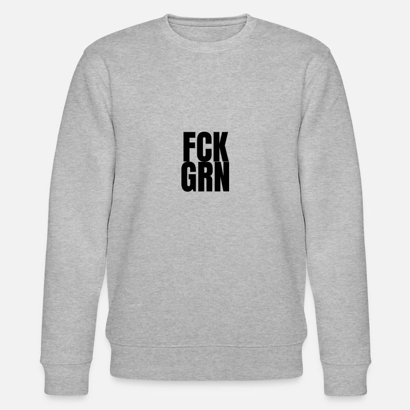 FCK GRN - Stanley/Stella Unisex Bio-Sweatshirt CHANGER  - Grau meliert