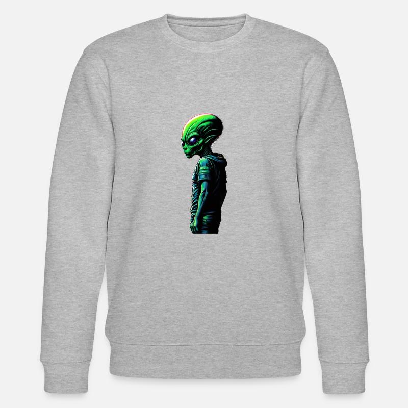 Alien - Stanley/Stella Unisex Bio-Sweatshirt CHANGER  - Grau meliert