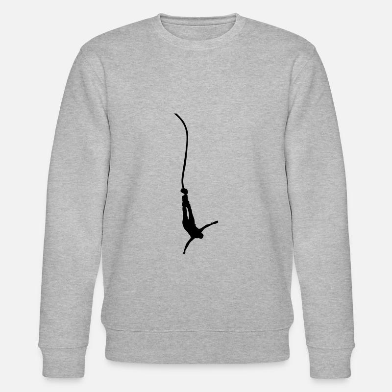 silhouette de saut à l'élastique - Sweat bio CHANGER Stanley/Stella Unisexe - gris chiné