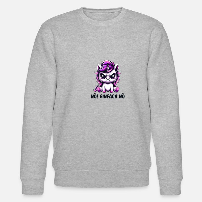 Nö Einfach Nö - Stanley/Stella Unisex Bio-Sweatshirt CHANGER  - Grau meliert