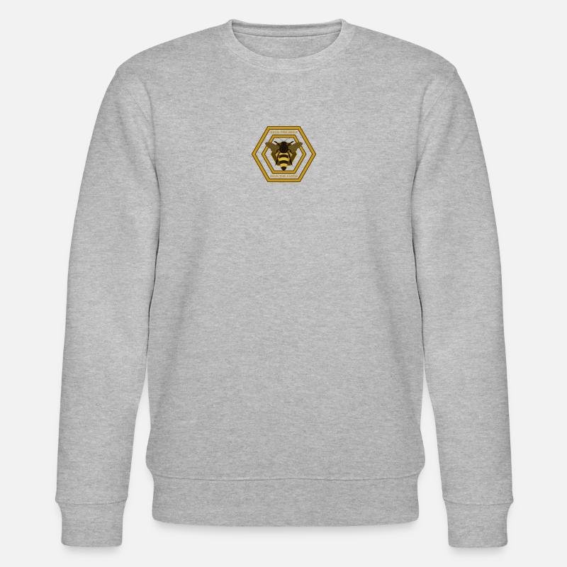 save the bees 5 by Miria - Stanley/Stella Unisex Bio-Sweatshirt CHANGER  - Grau meliert