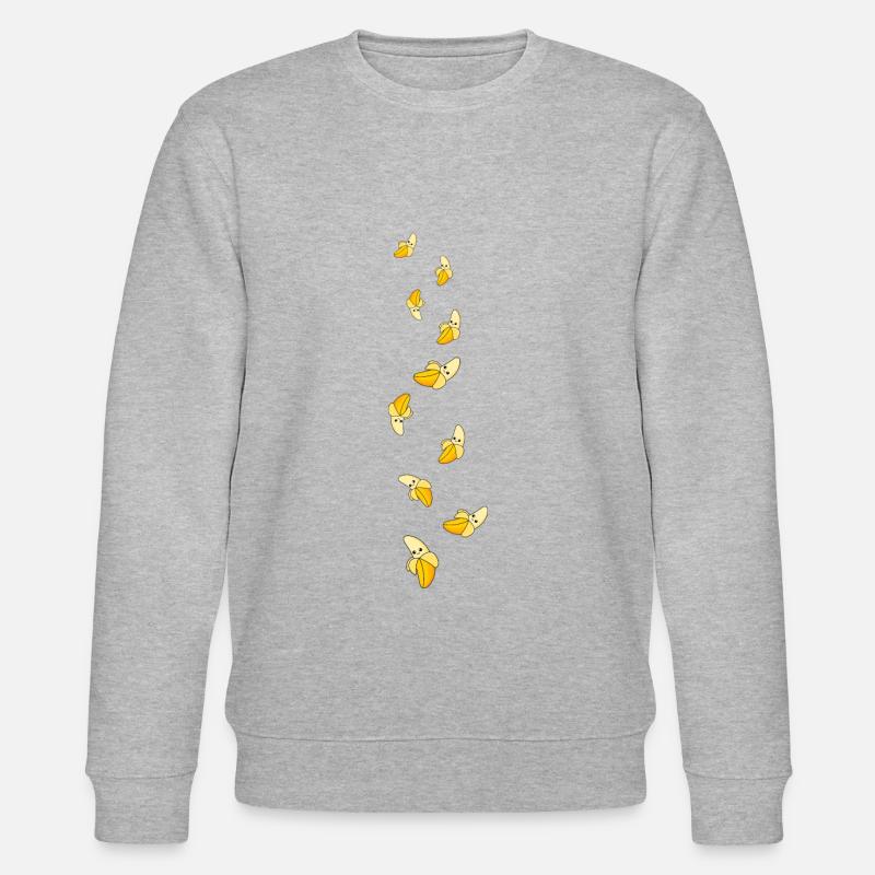 Banane Comic - Stanley/Stella Unisex Bio-Sweatshirt CHANGER  - Grau meliert