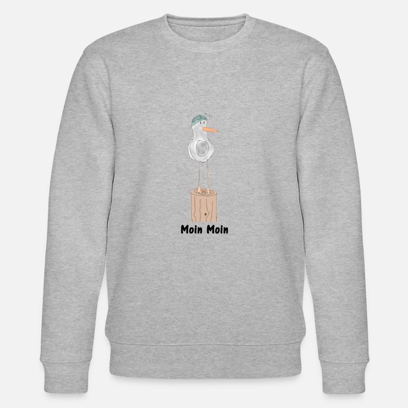 moin moin - Stanley/Stella Unisex Bio-Sweatshirt CHANGER  - Grau meliert