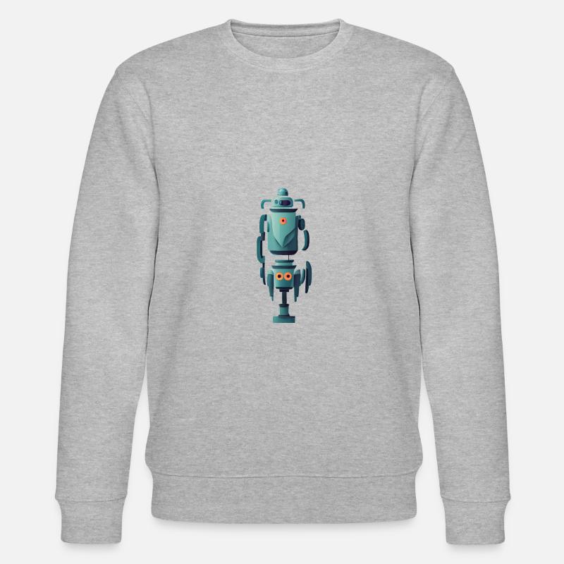 Roboter zweiteilig stehend - Stanley/Stella Unisex Bio-Sweatshirt CHANGER  - Grau meliert
