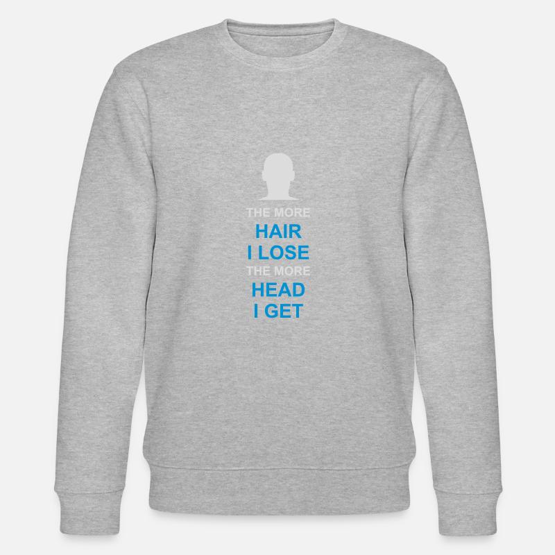 I get more head - Stanley/Stella Unisex Bio-Sweatshirt CHANGER  - Grau meliert