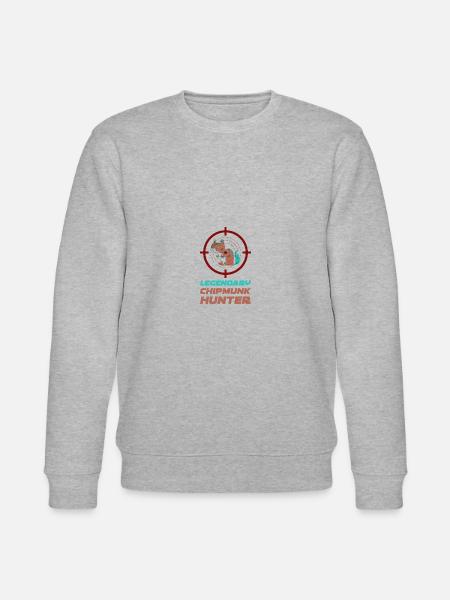 Jäger Squirrel Eichhörnchen Geschenk - Stanley/Stella Unisex Bio-Sweatshirt CHANGER - Grau meliert