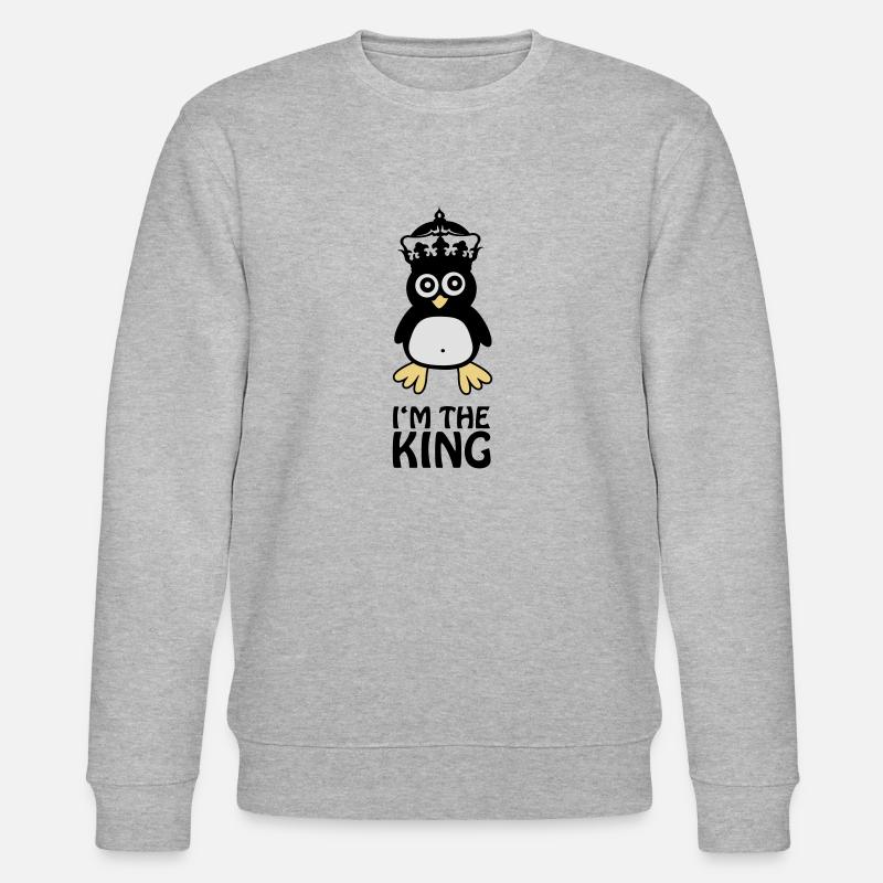 pingu_king2 - Sweat bio CHANGER Stanley/Stella Unisexe - gris chiné