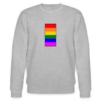 Lgbt - Stanley/Stella Unisex Bio-Sweatshirt CHANGER  - Grau meliert - Vorne - Nik (191cm) & Marisol (170cm)