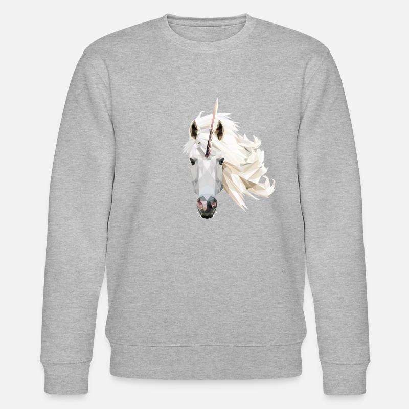 Einhorn - Stanley/Stella Unisex Bio-Sweatshirt CHANGER - Grau meliert