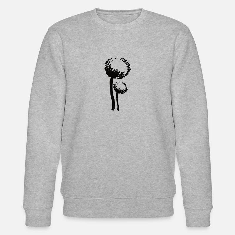 Pusteblumen, Löwenzahn - Stanley/Stella Unisex Bio-Sweatshirt CHANGER  - Grau meliert