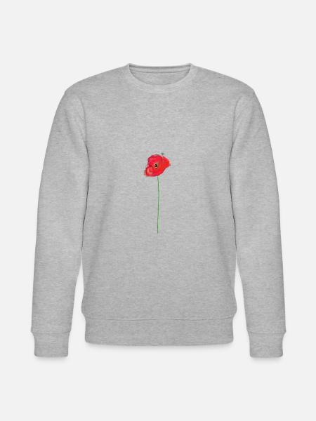 Mohnblumen malen - Stanley/Stella Unisex Bio-Sweatshirt CHANGER - Grau meliert