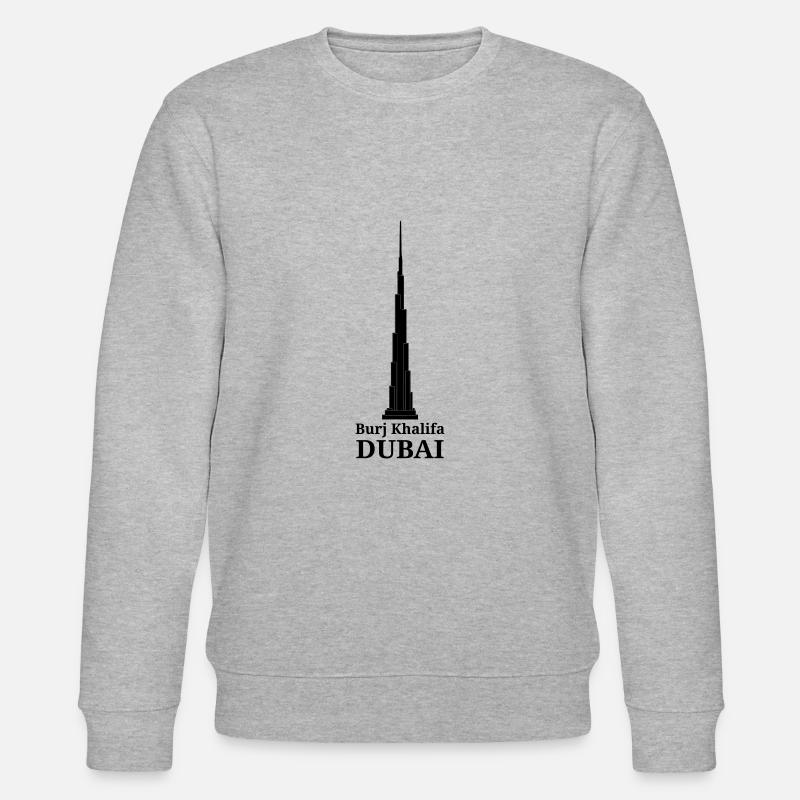 burjkhalifa dubaï - Sweat bio CHANGER Stanley/Stella Unisexe - gris chiné