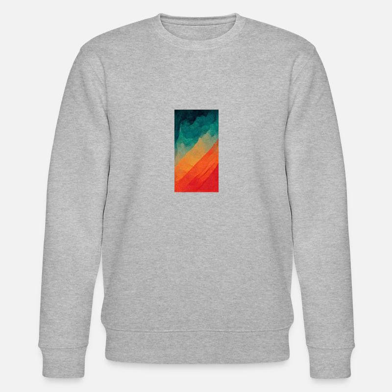 Von Blau zu Rot - Stanley/Stella Unisex Bio-Sweatshirt CHANGER  - Grau meliert