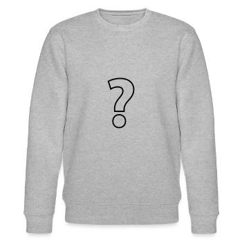 Question mark - Stanley/Stella CHANGER Unisex Organic Sweatshirt - heather grey - Front - Nik (191cm) & Marisol (170cm)