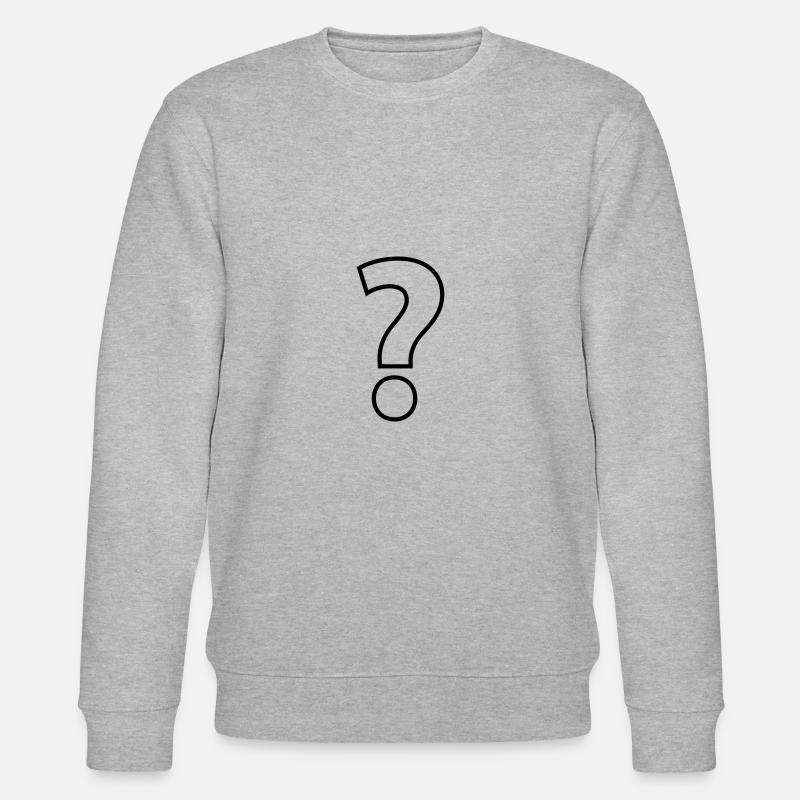 fragezeichen - Stanley/Stella Unisex Bio-Sweatshirt CHANGER  - Grau meliert