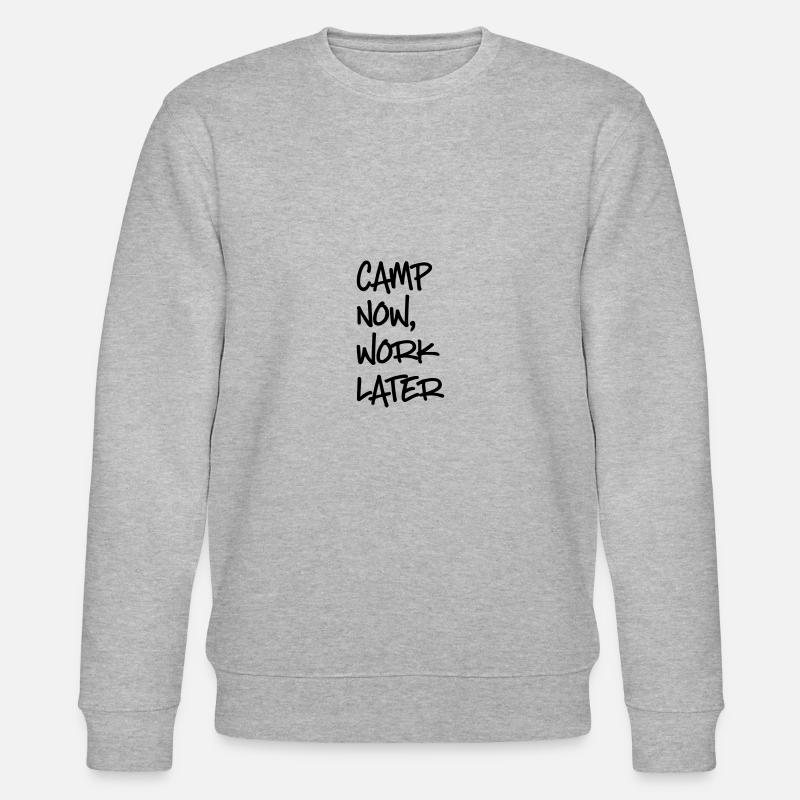 Camping - Stanley/Stella Unisex Bio-Sweatshirt CHANGER  - Grau meliert