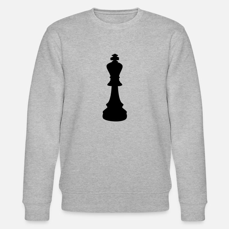 Schach König - Stanley/Stella Unisex Bio-Sweatshirt CHANGER  - Grau meliert