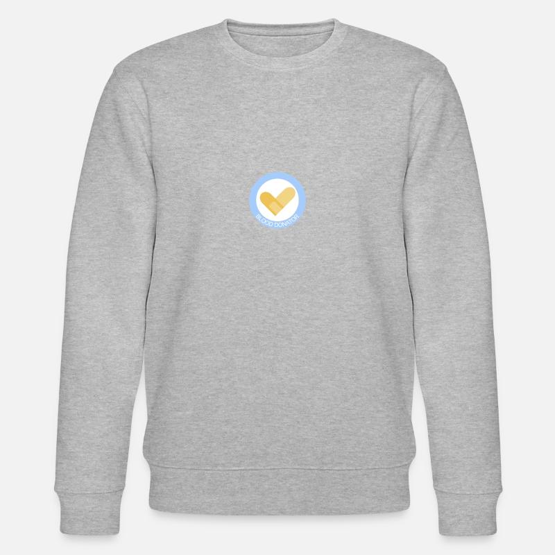 Blutspender - Blood donator - Stanley/Stella Unisex Bio-Sweatshirt CHANGER  - Grau meliert