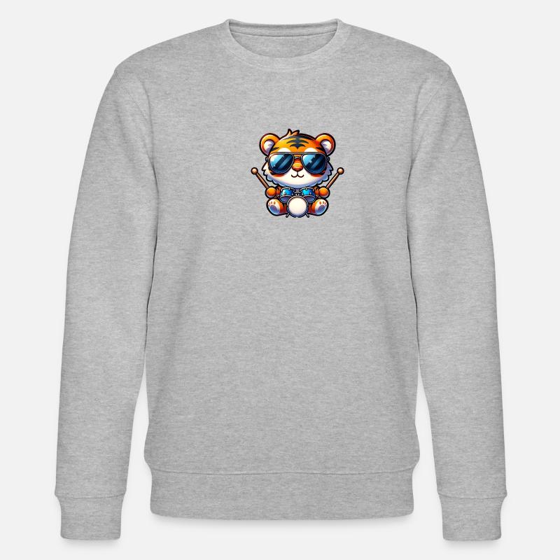 Global - Noir sans Japon Modèle - Sweat bio CHANGER Stanley/Stella Unisexe - gris chiné