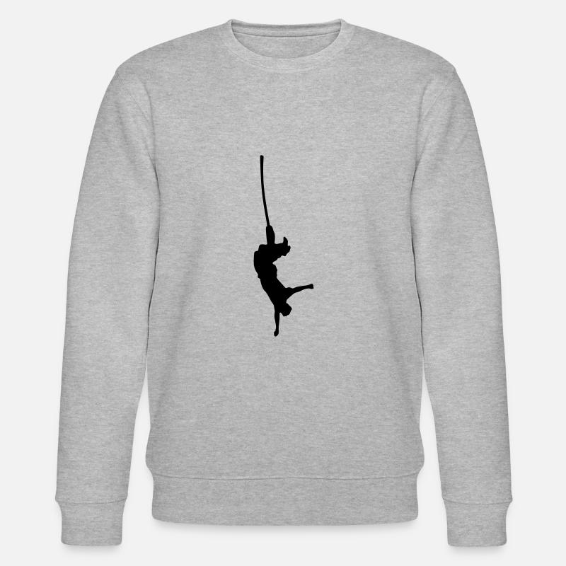 bungee springen - Stanley/Stella Unisex Bio-Sweatshirt CHANGER  - Grau meliert