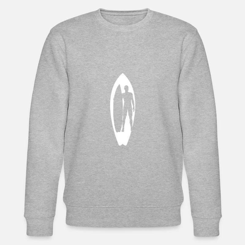Surfeurs - Surf - Sweat bio CHANGER Stanley/Stella Unisexe - gris chiné