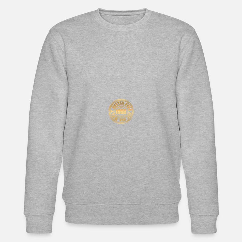 Papa 1992 - Stanley/Stella Unisex Bio-Sweatshirt CHANGER  - Grau meliert