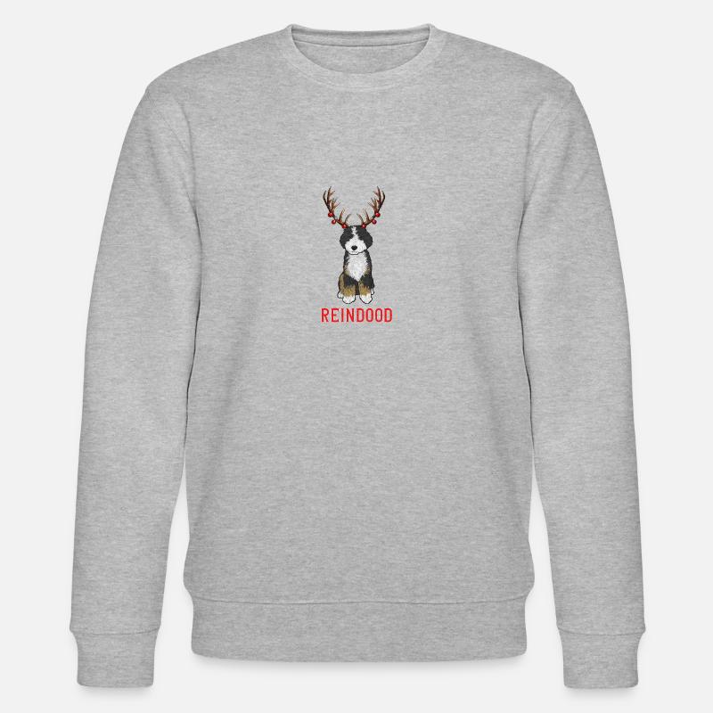 Bernedoodle Hund - Stanley/Stella Unisex Bio-Sweatshirt CHANGER  - Grau meliert