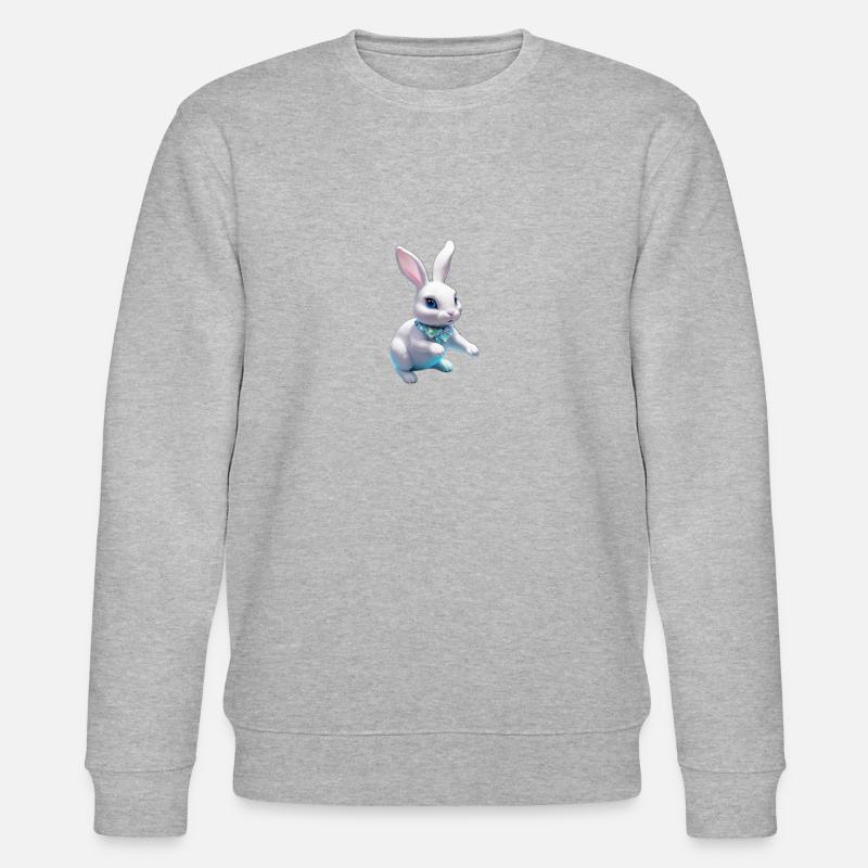 White Rabbit Crystal - Stanley/Stella Unisex Bio-Sweatshirt CHANGER  - Grau meliert