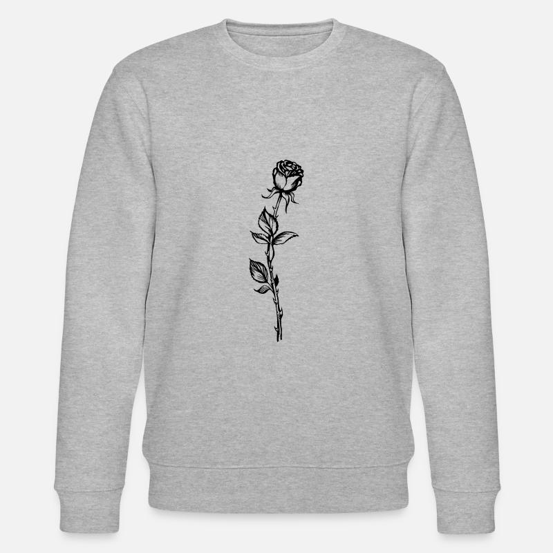 Rose - Stanley/Stella Unisex Bio-Sweatshirt CHANGER  - Grau meliert