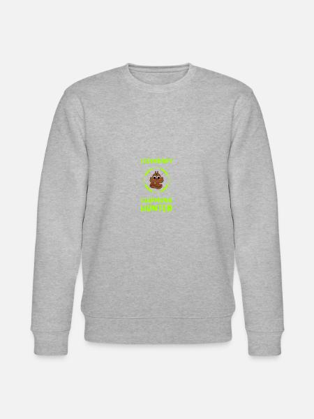Hunter Squirrel Squirrel Gift - Stanley/Stella CHANGER Unisex Organic Sweatshirt - heather grey