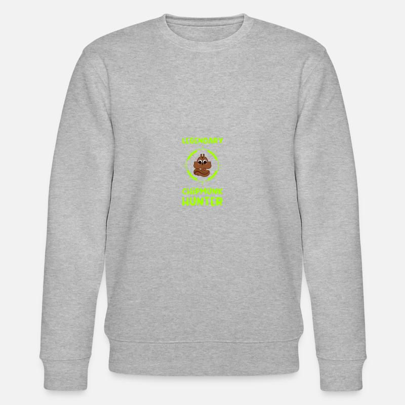 Jäger Squirrel Eichhörnchen Geschenk - Stanley/Stella Unisex Bio-Sweatshirt CHANGER  - Grau meliert