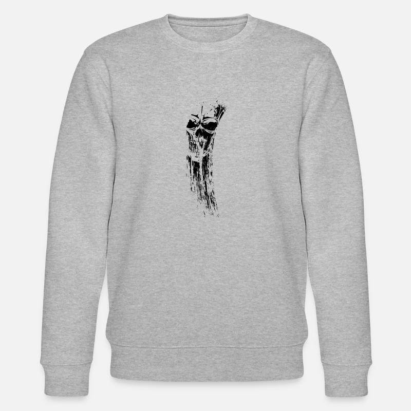 Schädel - Stanley/Stella Unisex Bio-Sweatshirt CHANGER - Grau meliert