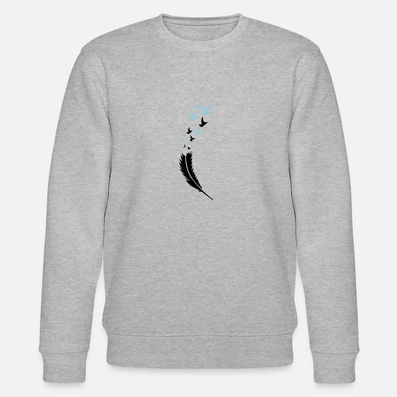 feder voegel fly 2 - Stanley/Stella Unisex Bio-Sweatshirt CHANGER  - Grau meliert
