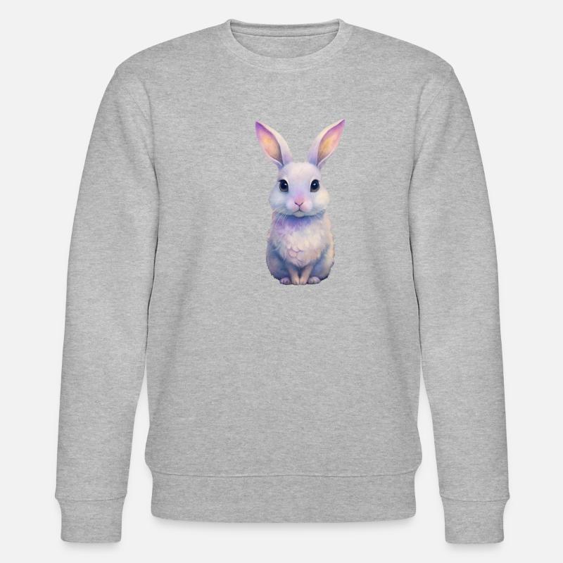 Mignonlapinrabbit - Sweat bio CHANGER Stanley/Stella Unisexe - gris chiné