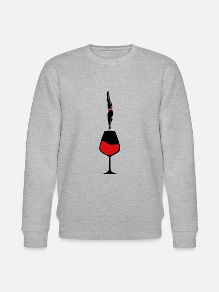 WEIN WEINKENNER - Stanley/Stella Unisex Bio-Sweatshirt CHANGER - Grau meliert