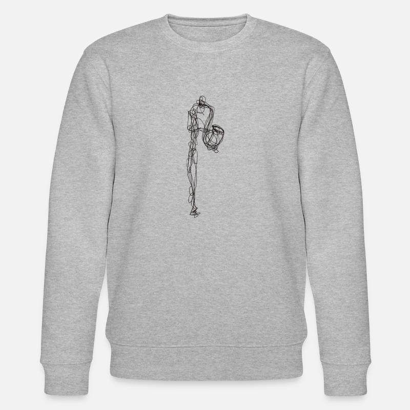 Saxophone - Sweat bio CHANGER Stanley/Stella Unisexe - gris chiné