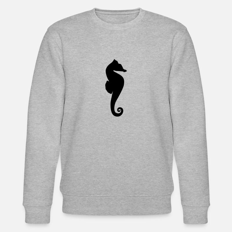 Seepferdchen - Stanley/Stella Unisex Bio-Sweatshirt CHANGER  - Grau meliert