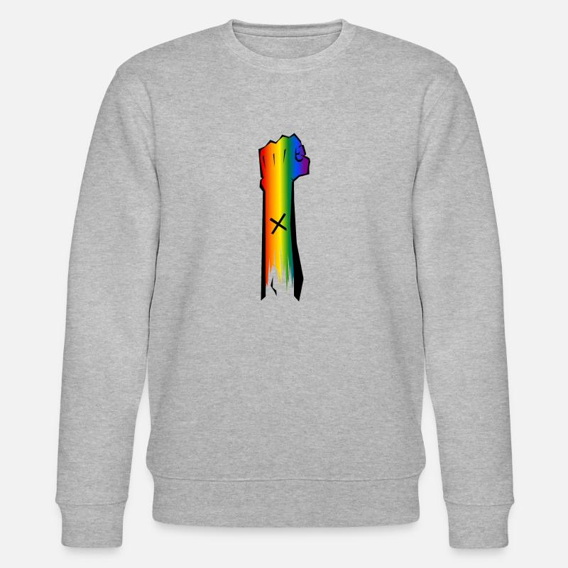Pride - Stanley/Stella Unisex Bio-Sweatshirt CHANGER  - Grau meliert