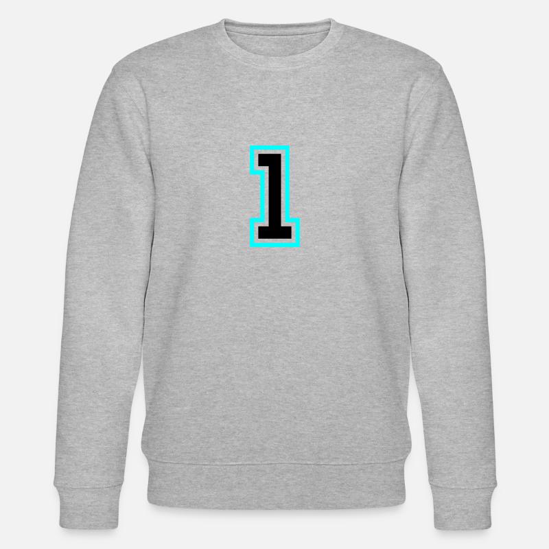 1 symbole numérique - Sweat bio CHANGER Stanley/Stella Unisexe - gris chiné