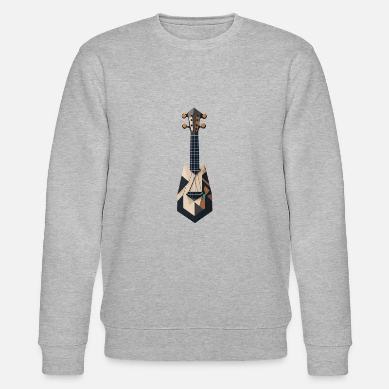 Abstrakte Ukulele - Stanley/Stella Unisex Bio-Sweatshirt CHANGER  - Grau meliert