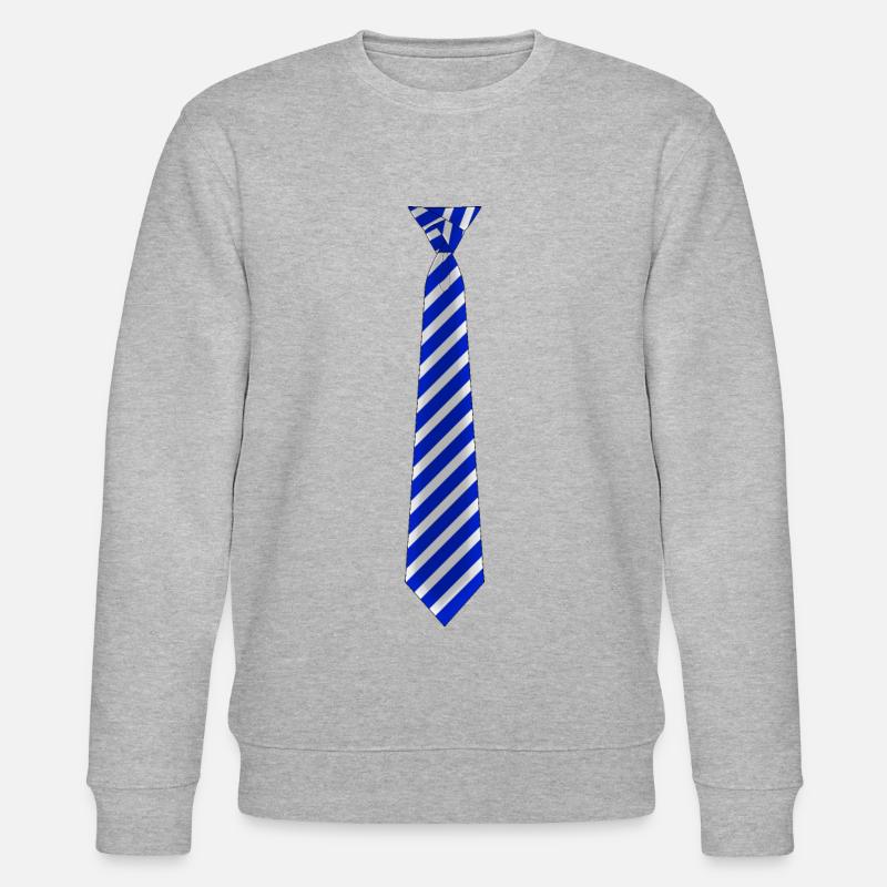 Krawatte gestreift Blau - Stanley/Stella Unisex Bio-Sweatshirt CHANGER  - Grau meliert