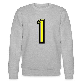 1 - Stanley/Stella CHANGER Unisex Organic Sweatshirt - heather grey - Front - Nik (191cm) & Marisol (170cm)