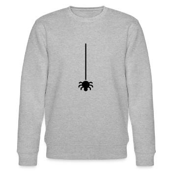 Hangende Spinne - Stanley/Stella Unisex Bio-Sweatshirt CHANGER  - Grau meliert - Vorne - Nik (191cm) & Marisol (170cm)