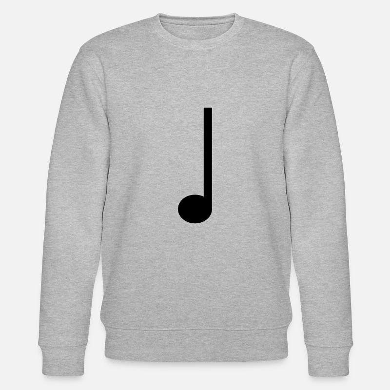 Viertelnote Musik - Stanley/Stella Unisex Bio-Sweatshirt CHANGER  - Grau meliert