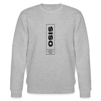Shirt Solution Schwarz - Stanley/Stella Unisex Bio-Sweatshirt CHANGER  - Grau meliert - Vorne - Nik (191cm) & Marisol (170cm)