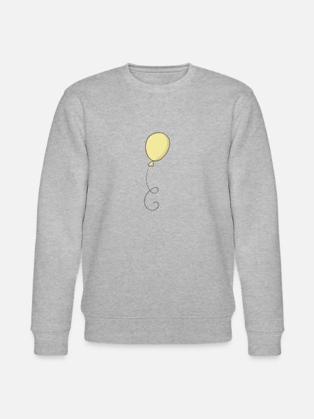 Yellow balloon - Stanley/Stella CHANGER Unisex Organic Sweatshirt - heather grey