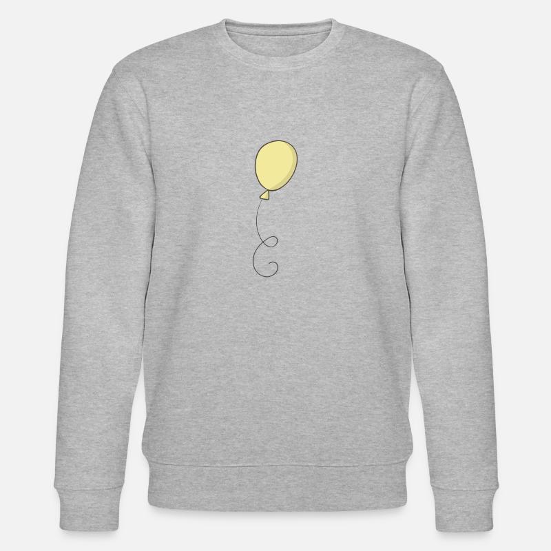 Gelber Luftballon - Stanley/Stella Unisex Bio-Sweatshirt CHANGER  - Grau meliert