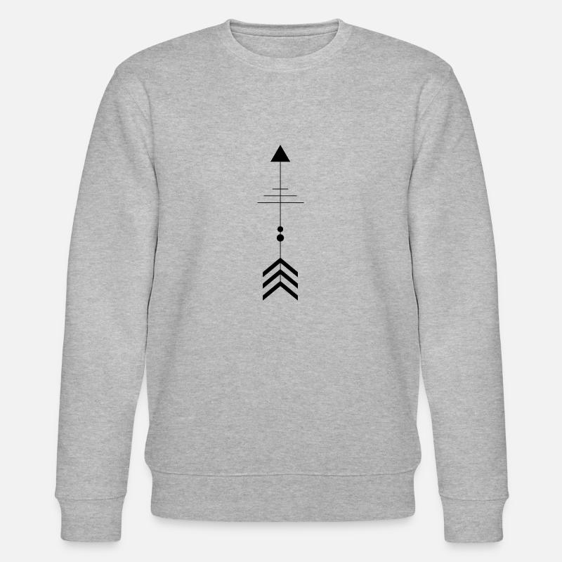 Arrow - Stanley/Stella Unisex Bio-Sweatshirt CHANGER  - Grau meliert